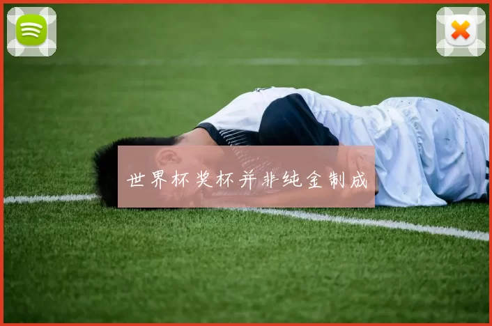 世界杯奖杯并非纯金制成
